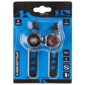 Fietsverlichting set Led Apollon 220565 Zwart
