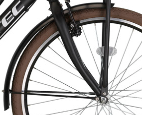 Spatbord 24 INCH Voor Dutch/Urban Mat Zwart