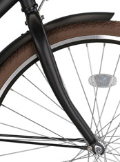 Voorvork 24 INCH Mat Zwart Roma