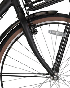 Voorvork 28 INCH Mat Zwart Retro
